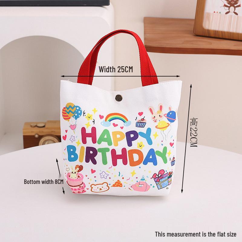 Happy Birthday Tote Bag - Perfect for First Birthday, Kindergarten Graduation, and More