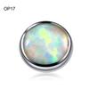 1 Pezzo Titanio G23 Cristallo CZ Micro Piercing Dermalico 3/4/5/7mm Ancora Dermalica Piercing Superficiali Opale Skin Diver Basi Gioielli per il Corpo