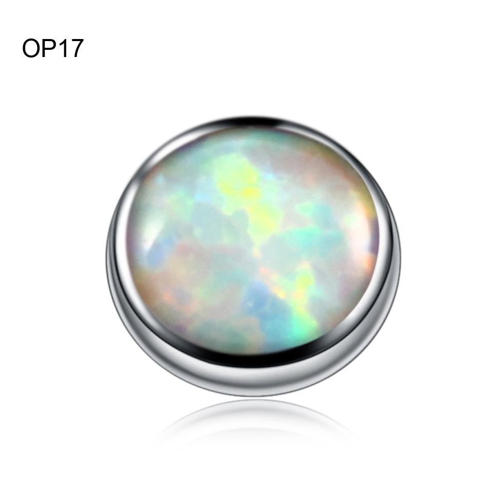 1 Pezzo Titanio G23 Cristallo CZ Micro Piercing Dermalico 3/4/5/7mm Ancora Dermalica Piercing Superficiali Opale Skin Diver Basi Gioielli per il Corpo