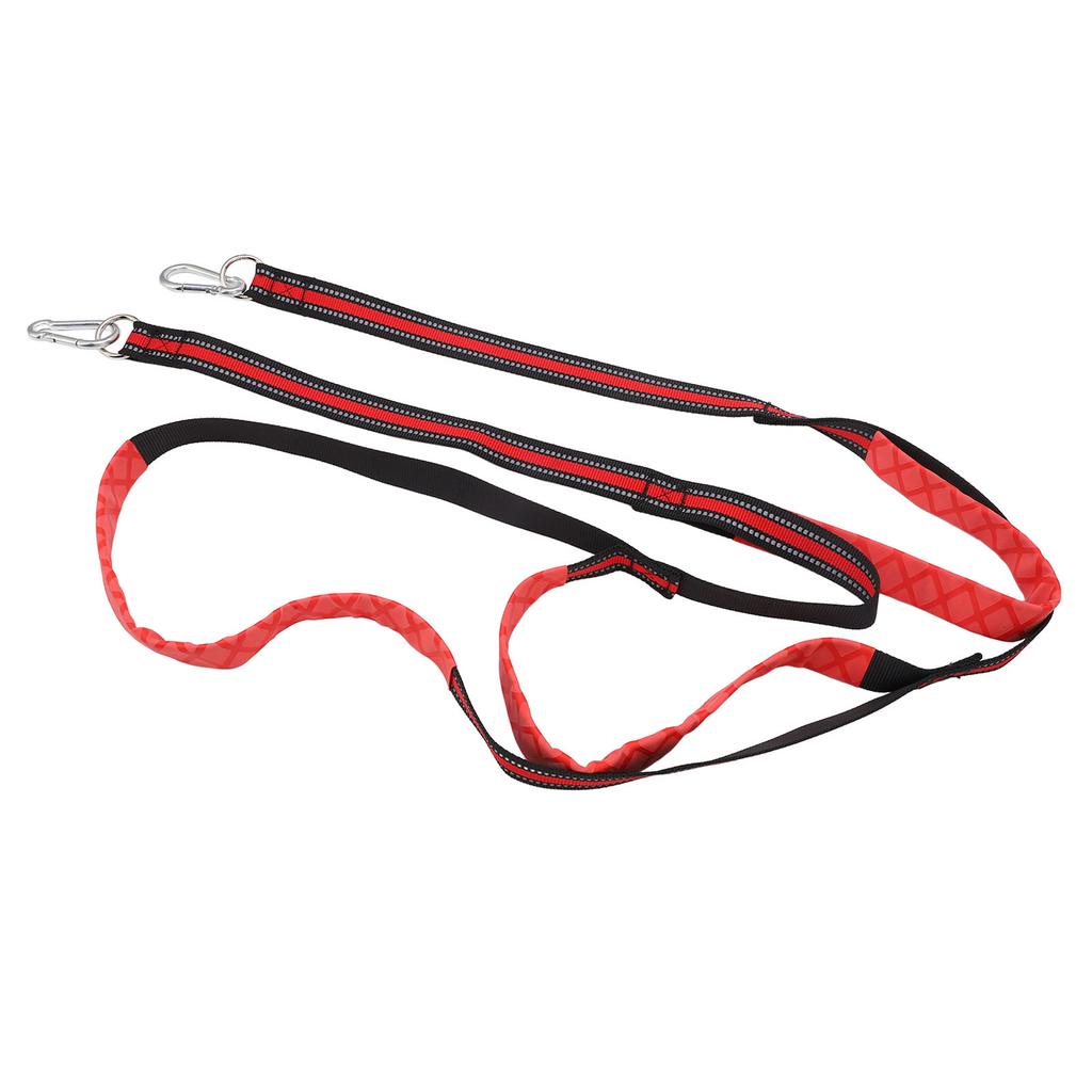 Marine Rope Ladder 3 Steps Foldable Detachable Anti Slip Nylon Red Swim Ladder for Inflatable Boat