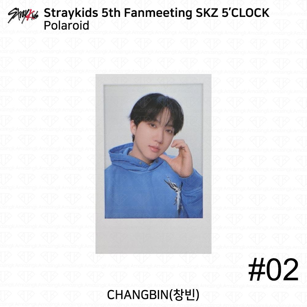 Stray Kids 5th Fanmeeting SKZ 5'CLOCK Official MD Tin Case Polaroid KPOP K-POP