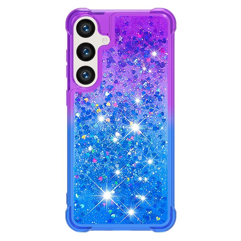 S24 Fe Case On For Funda Samsung Galaxy S24 FE Cover Glitter Dynamic Liquid Case For Samsung S 24 Ultra S24+ S24FE Cases Coque
