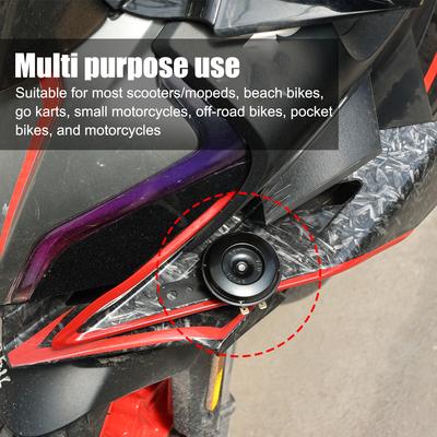 Motorcycle Electric Horn Kit Universal Waterproof Round Loud Horn Speakers 12V Horn 1.5A 105db Signal for Motorcycle Accessories