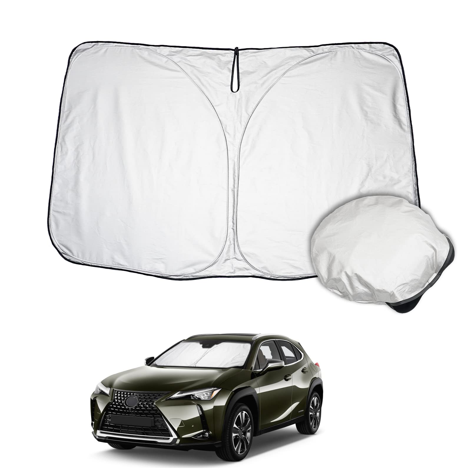 

LUWU Солнцезащитный козырек для автомобиля Lexus UX для лобового стекла Lexus UV Солнцезащитный козырек UV Аксессуары в комплекте, сумка для хранения, UX, Солнцезащитный козырек, Солнцезащитный козырек, Складной, Защита, чёрный