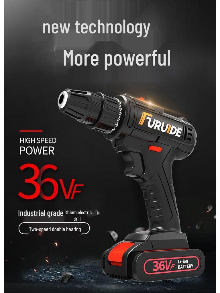 Electric Drill & Multi-Tool Set for Household and Woodworking Repairs.