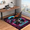 1PC Custom Name Cyberpunk Headphones Artwork Theme Floor Mat Ideal for Living Room, Game Rooms, Office, Bedroom Floor Mat Playful Design