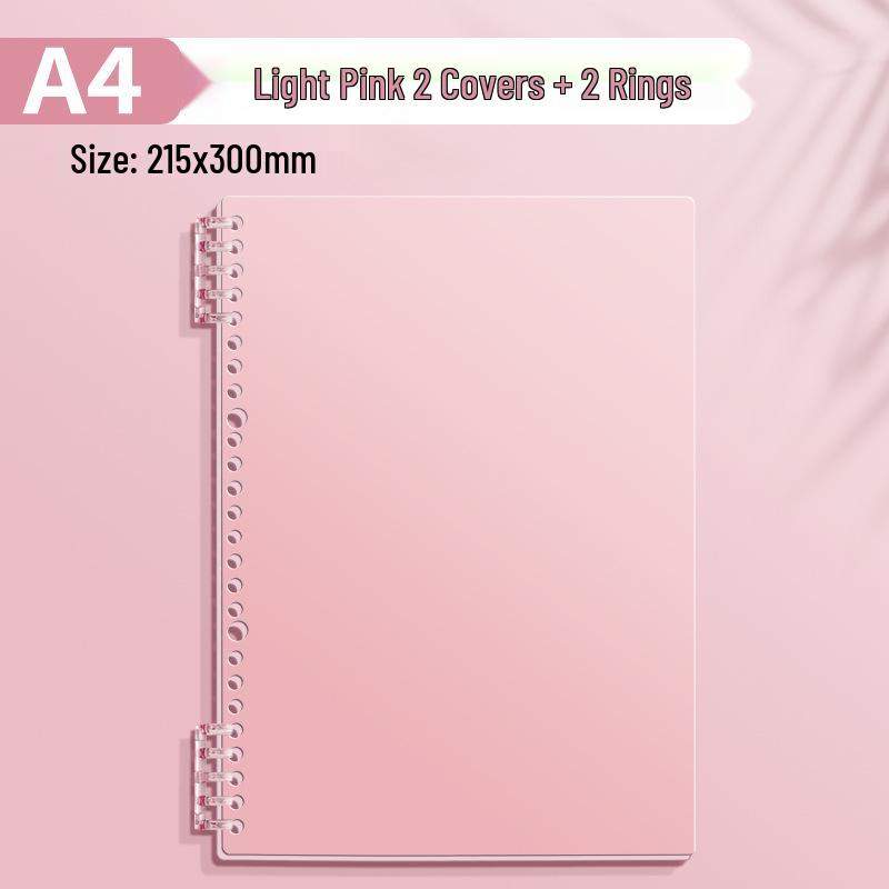 A4 Soft Cover Loose-Leaf Binder, B5 Ring Clip, Coil Binding, Hole-Punched, Notebook Shell (Ring Clips Sold Separately)