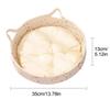 Donut Cat Bed Round Small Dog Bed Cat Nest Scratch Pad Cushion Nest For Calming Sleeping Small Dogs Kitten Scratching Home Decor