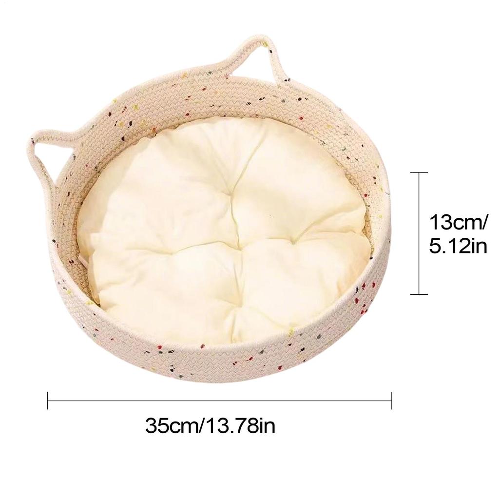 Donut Cat Bed Round Small Dog Bed Cat Nest Scratch Pad Cushion Nest For Calming Sleeping Small Dogs Kitten Scratching Home Decor