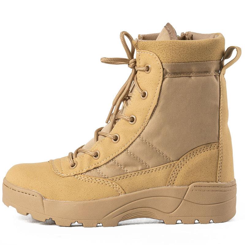 Fashion Men's Boots Combat Mens Ankle Boot Tactical Big Size 36-46 Boot Male Shoes Work Safety Shoes Men Motocycle Boots