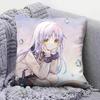 Angel Beats Anime Girl Cute Yui Kanade  Home Sofa Cushion Covers and Aecorative Custom Pillow Covers