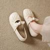 Evening Breeze Gentle Single Shoes Women's 2025 New Spring and Summer Bow One Pedal Pregnant Women Soft Flat Mary Jane Doudou Shoes