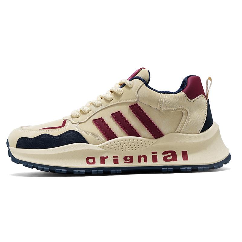 New men's shoes popular three-bar Forrest Gump shoes fashion sports casual shoes men's velvet running shoes platform dad shoes