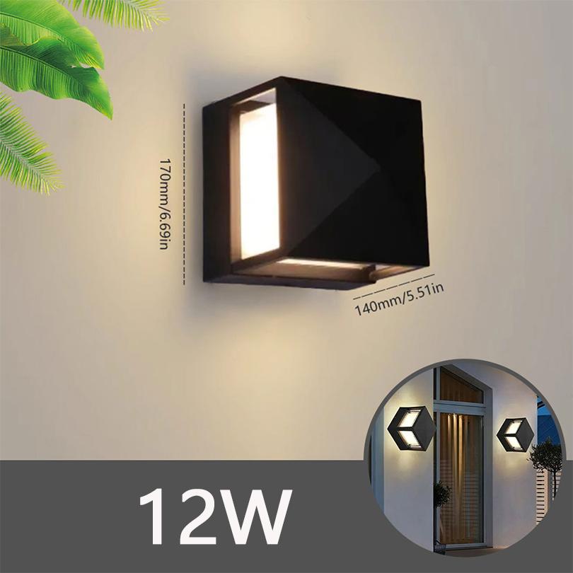 Waterproof Wall Lamp LED Bedroom Living Room Lamp Home Outdoor Lighting Circular Moon Lamp Wall Decoration Creativity 90-265V