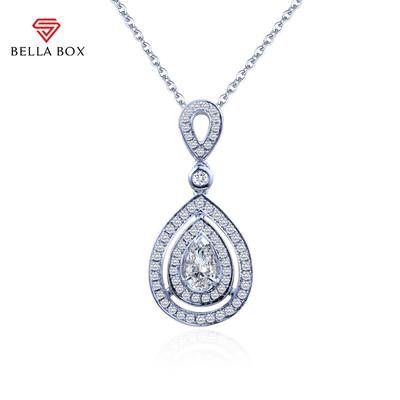 Gota de água linda corrente de clavícula personalizada colar de cristal simples para mulheres joias de casamento