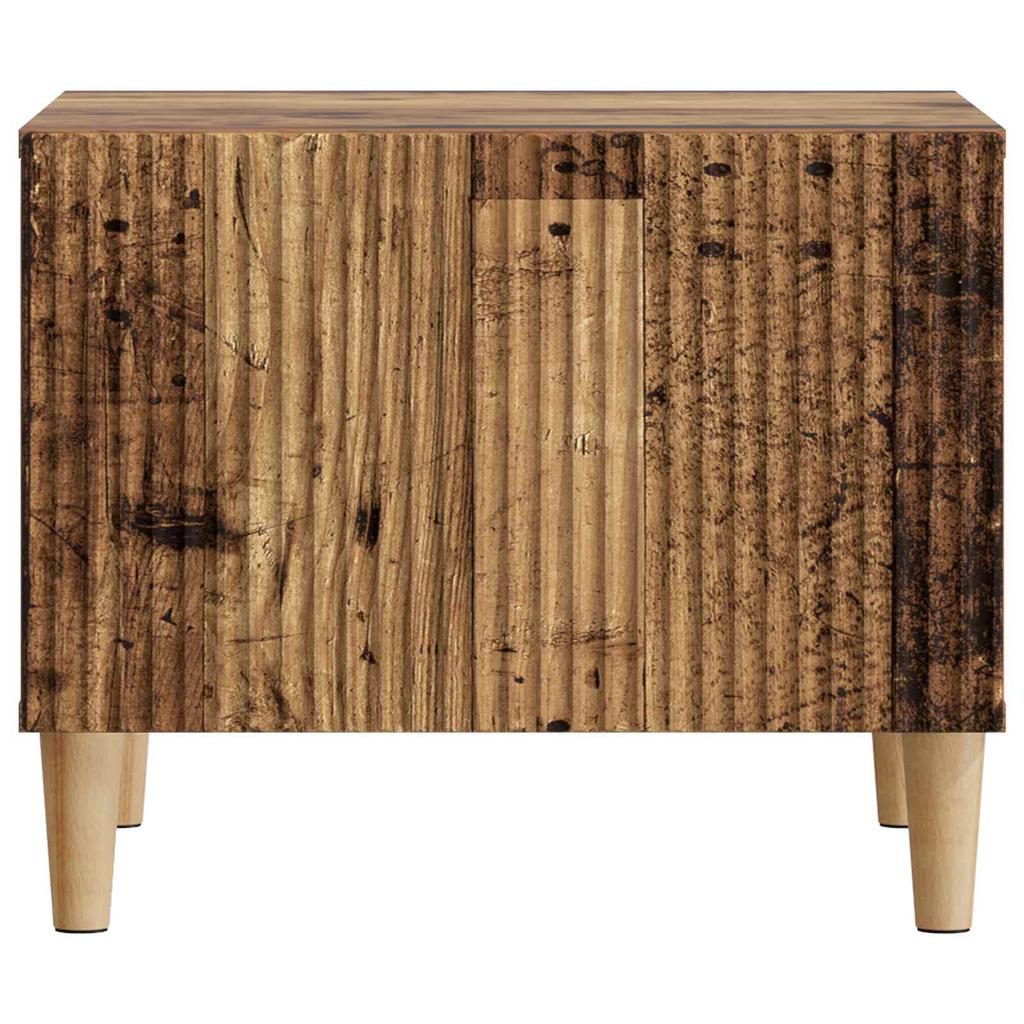 Coffee Table with Drawers Reclaimed Wood Look 49 x 50 x 40 cm Particleboard