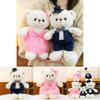 Teddy Bear Wedding Plush Doll With Pp Cotton For Couples Gift And Home Decor
