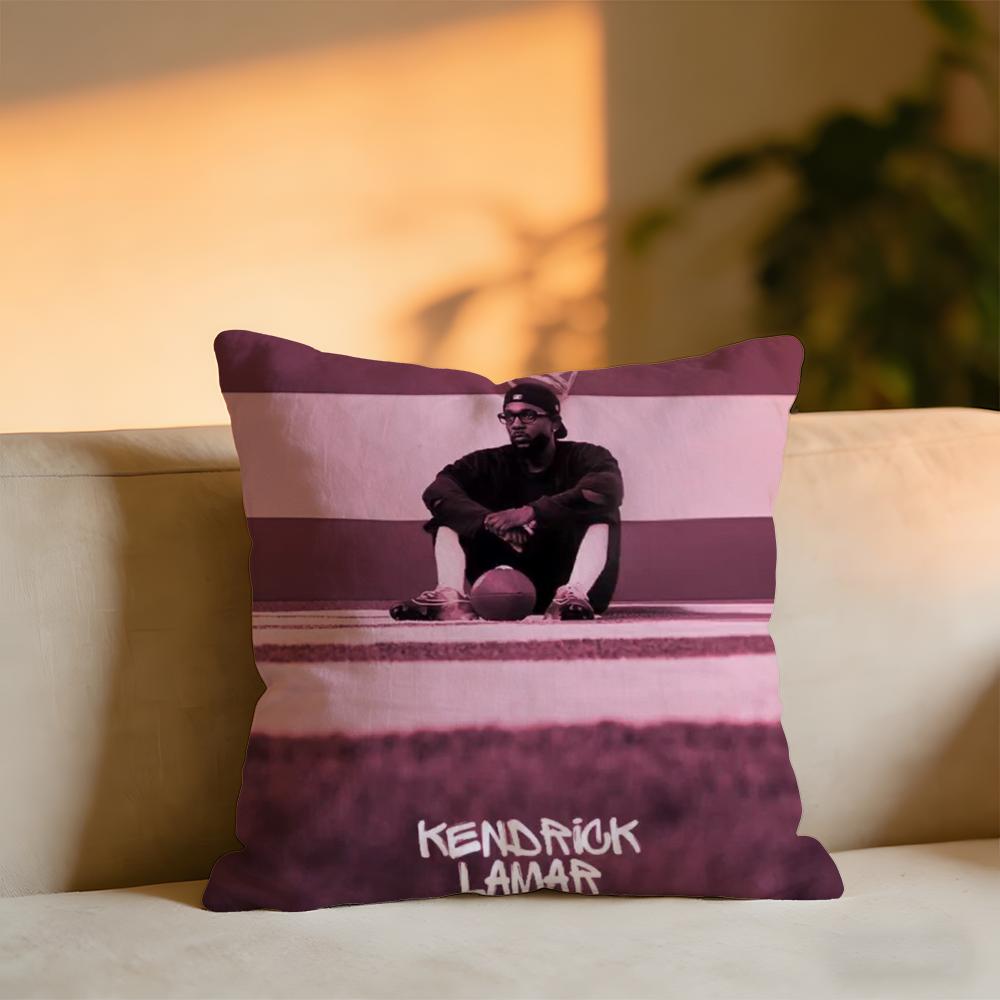 Kendrick Lamar Singer Cushion Cover Cozy Velvet Throw PillowSoft Warm Cushion For Sofa Bed 30x30 cm