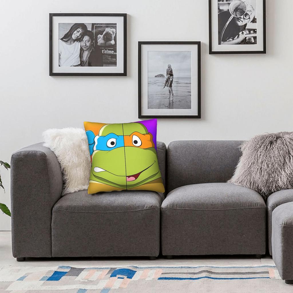  T-Teenage M-Mutant Ninja Turtles Pillow Case  Funny Pillow Cover Print Pillowcases For Sofa Car Home Decor