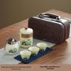 Yuzhuxun Ru Kiln Panda Travel Tea Set