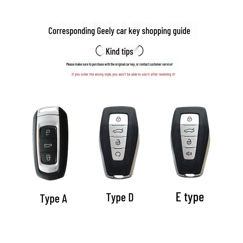 Geely Emgrand Key Cover for Xingrui, Binyue, Xingyue L, Vision, Icon, Binrui Cool, Boyue, Borui.