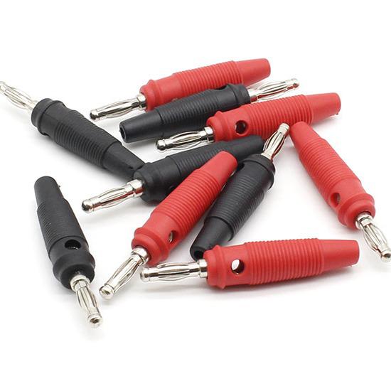 Fiche banane lanterne 4 mm sans soudure antidérapante avec manchon en caoutchouc souple haute température