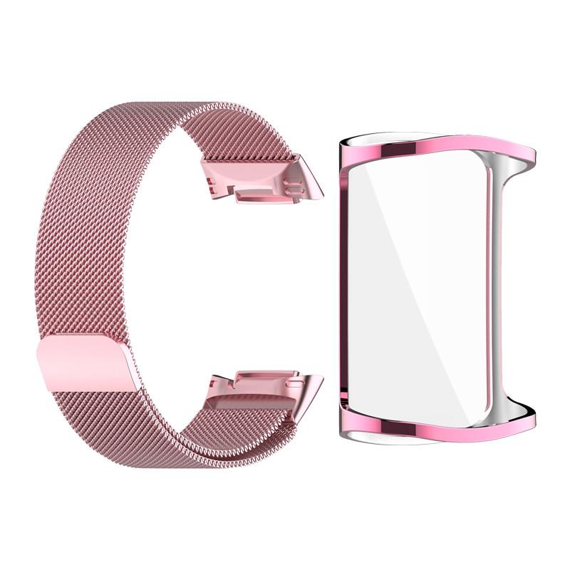 Replacement Stainless Steel Watchband and TPU Shell for Fitbit Charge 6 Wristband for Fitbit Charge5 Accessories