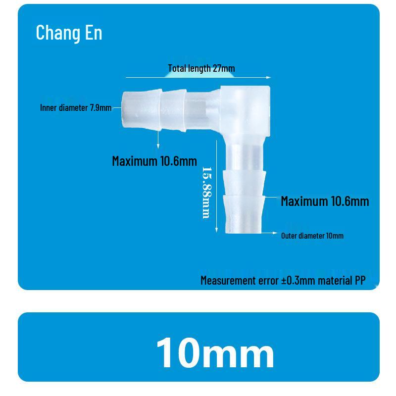 Plastic 90° Hose Connector Elbow Barb