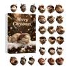 2025 Skogsdjur Eko Julpynt Jul Adventskalender Mysiga Kottdjur Nedräkningsdekoration 2D Akryl Skogsdjur Julpynt