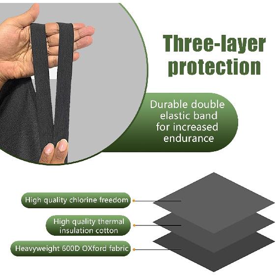 1 PC Car Front and Rear Windshield Snow Shield, Thickened Car Oxford Cloth Snow and Sunshade All-in-one Cover, Waterproof and Durable Windshield