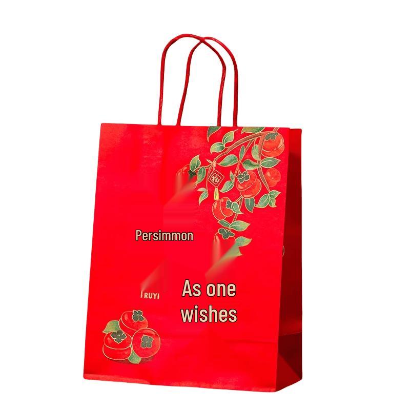 Lucky Red Kraft Gift Bag