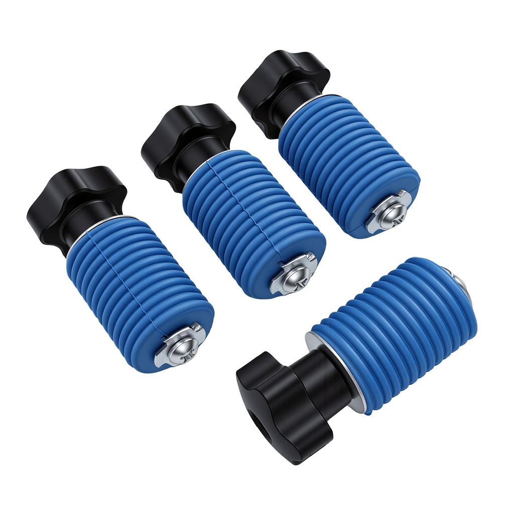 4PCS ATV Anchors Blue Color Lock and Ride Tie Down Anchors Replacement for Polaris RANGER GENERAL with 1 7 16in Hole