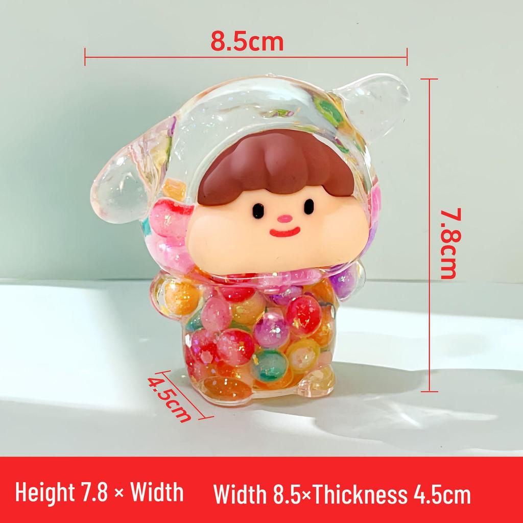 Marshmallow Puppy Night Glow Cartoon Liquid Sand Oil Filled Ornament Blind Bag