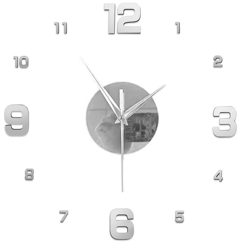 Nordic Minimalist Living Room 3D DIY Wall Clock - Large European & American Style