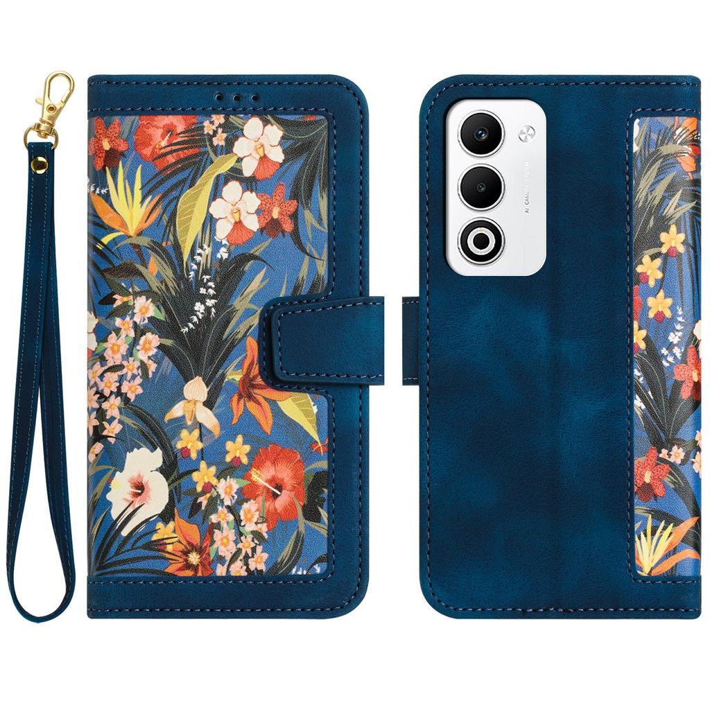 For Oppo A5 4G Case PU Leather Floral Phone Cover with Card Slots