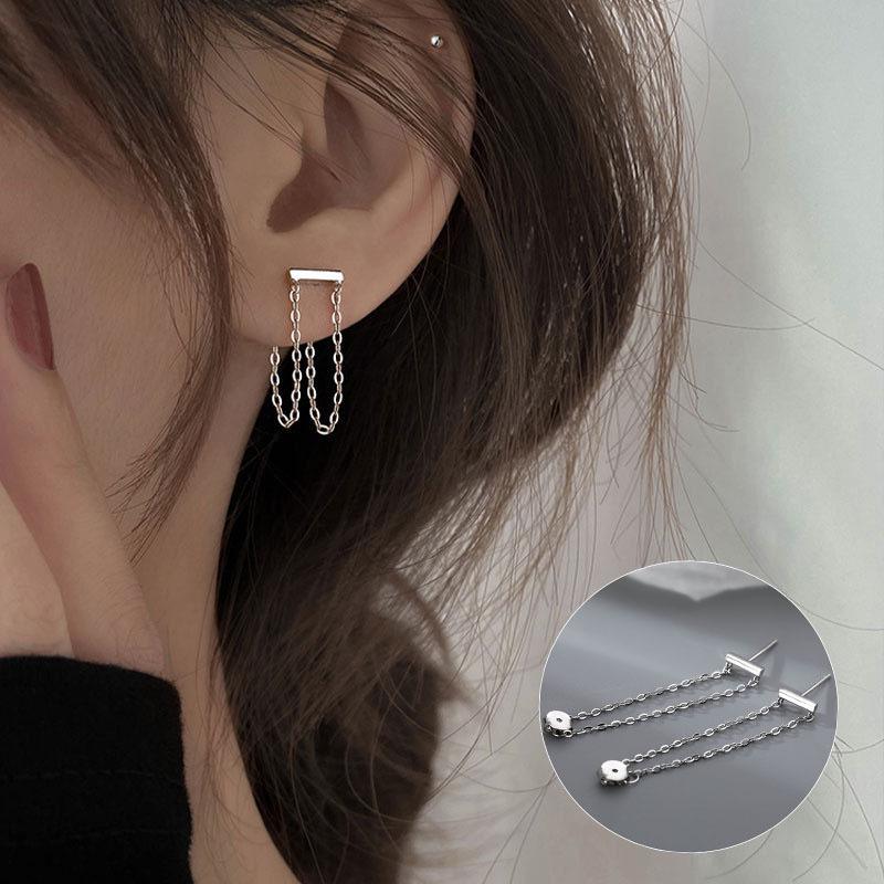 Korean Style S925 Sterling Silver Multi-Layer Pearl No-Pierce Ear Cuff – Women's Retro Elegant Earrings, Niche Ear Jewelry.