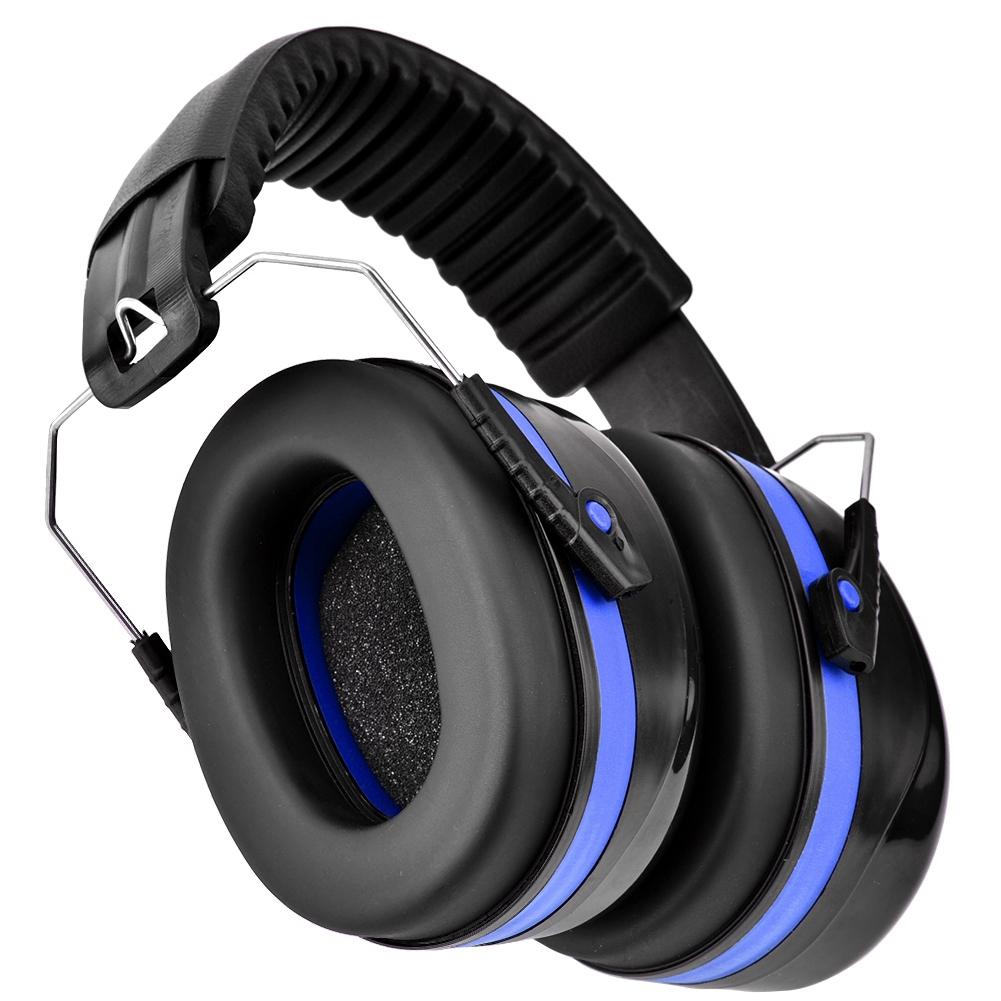 Soundproof Earmuffs Sports Sleep Study Antinoise Hearing Protection Earmuff(Blue)