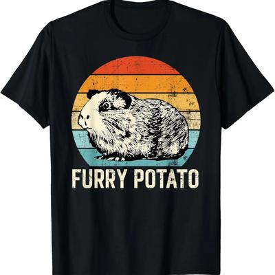 Funny Guinea Pig Lover, Furry Potato, Cavy Owner, Guinea Pig T-Shirt