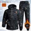 Men's Winter Waterproof Camouflage Work Jacket with Velvet Lining