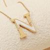 Letter A to Z Uppercase Pendant Necklace English Letter Letter DIY Choker  Decor