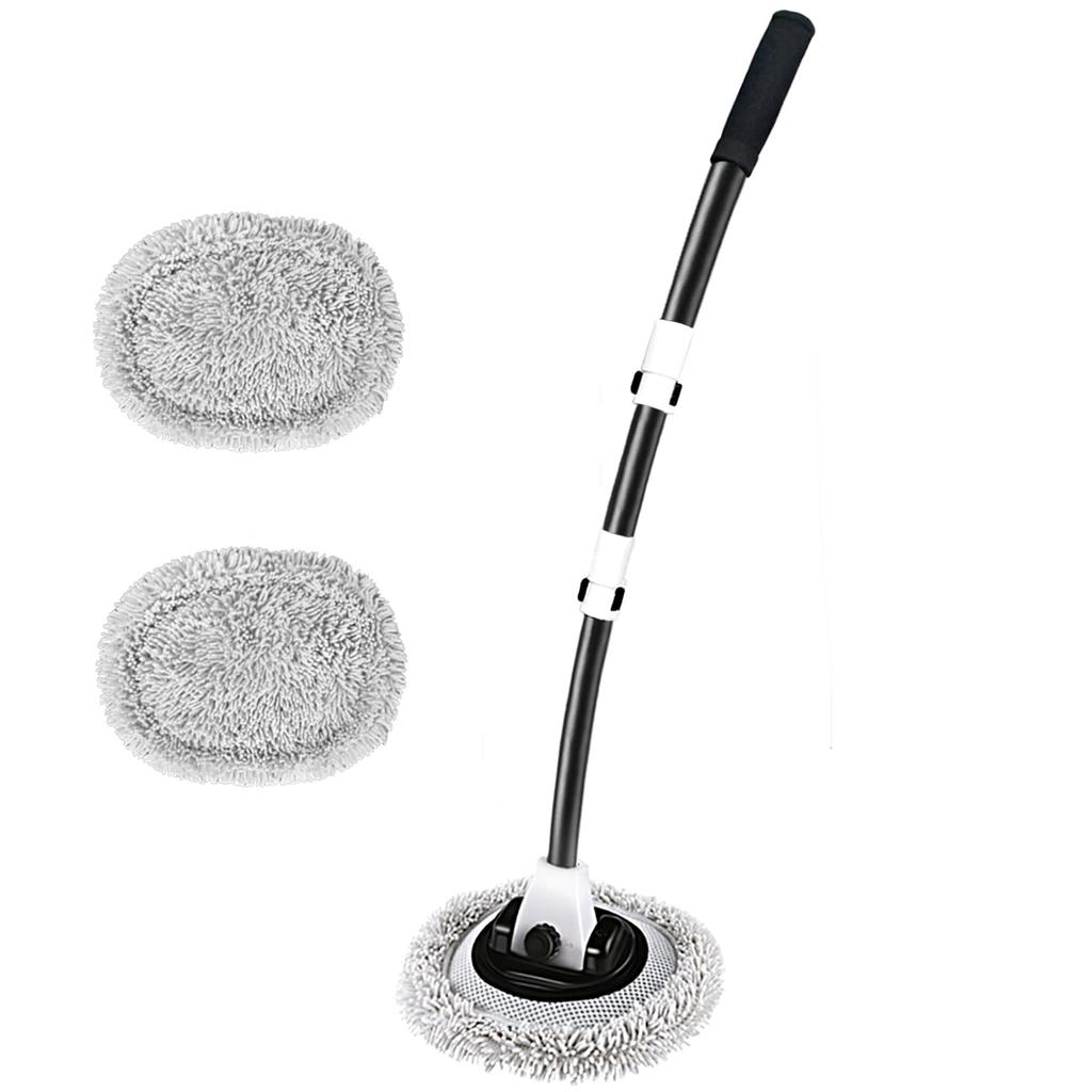 QIYQI Car Wash Car Wash Aluminum Telescopic Maximum Length Car Wash Sponge with Soft Chenille Car Wash Quick Car Wash Wet and Dry Dust Water Car Wash