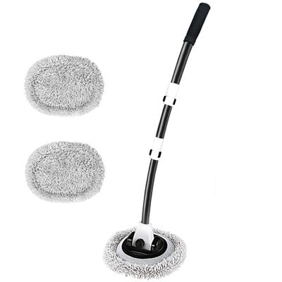 QIYQI Lavado de Coches Lavado de Coches Aluminio Telescópico Longitud Máxima Esponja de Lavado de Coches con Chenilla Suave Lavado de Coches Rápido Lavado de Coches Húmedo y Seco Polvo Agua Lavado de Coches