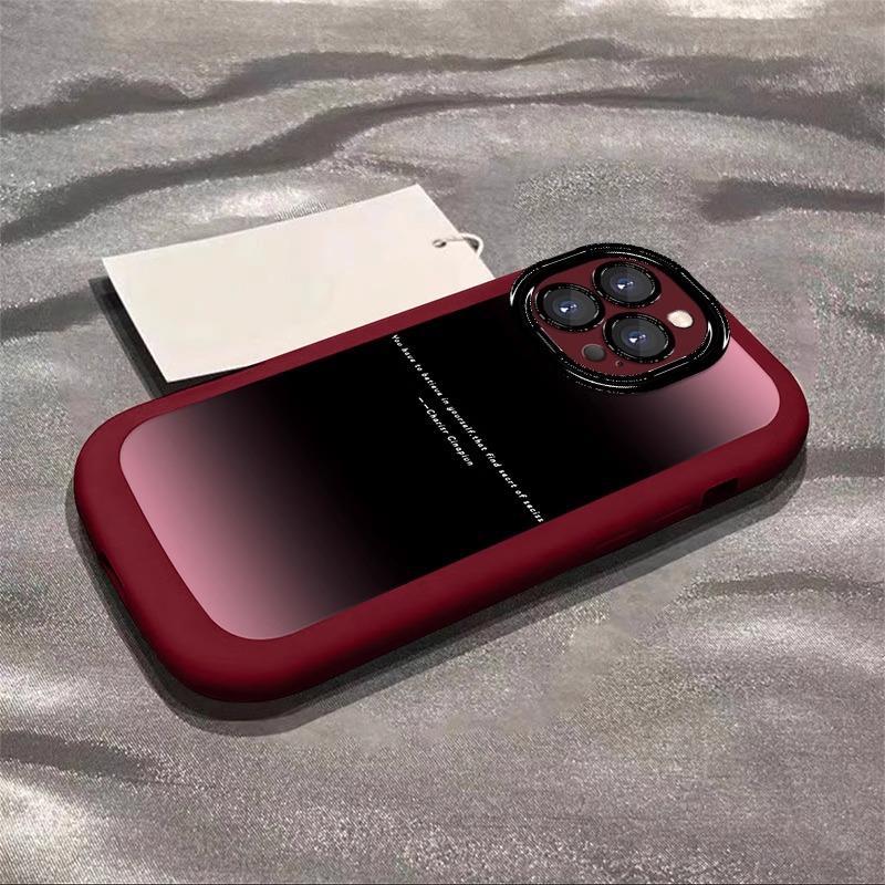 Applicable To Apple 16promax Mobile Phone Case Silicone Puff Shell 15pm High End Sense Gradient Painted IPhone14