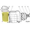1pc Pool Strainer Basket For Hayward For Super Pump SPX3000M Ground Swimming Pool Pump Skimmer Basket Replacement Spare Parts