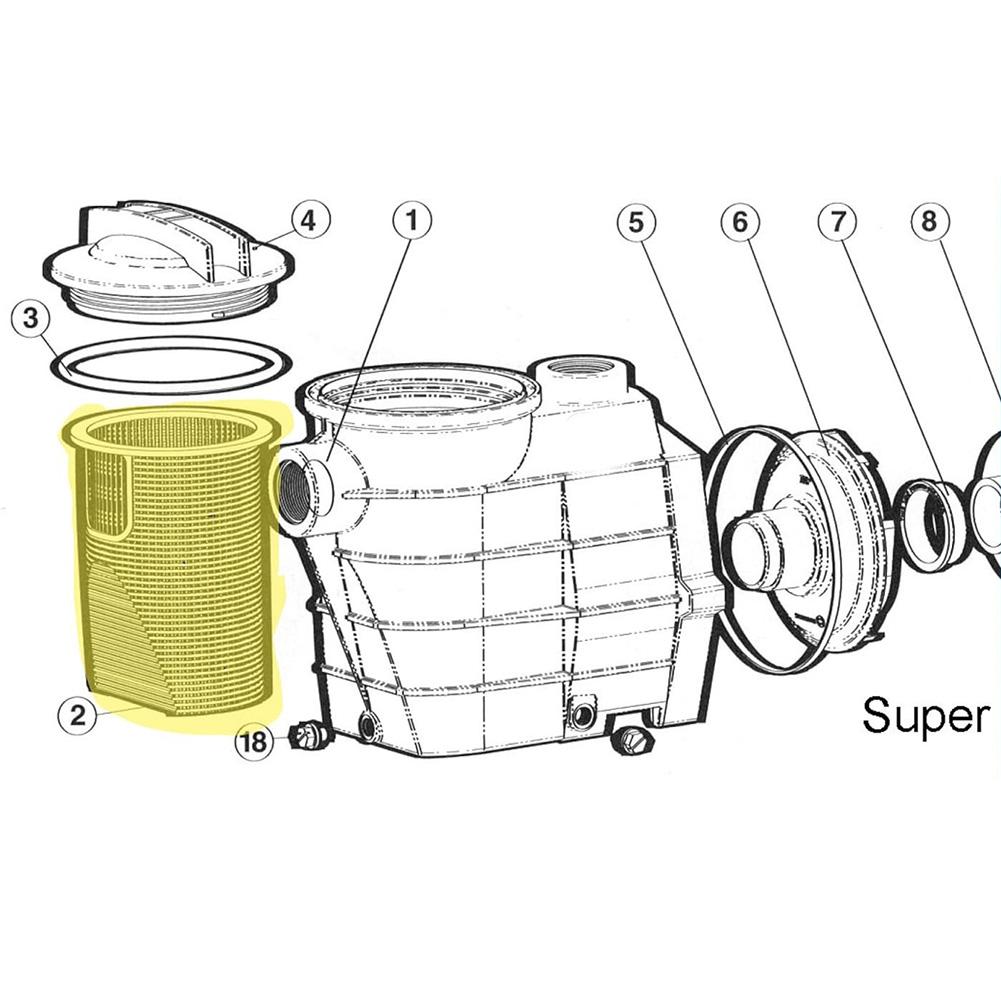 1pc Pool Strainer Basket For Hayward For Super Pump SPX3000M Ground Swimming Pool Pump Skimmer Basket Replacement Spare Parts