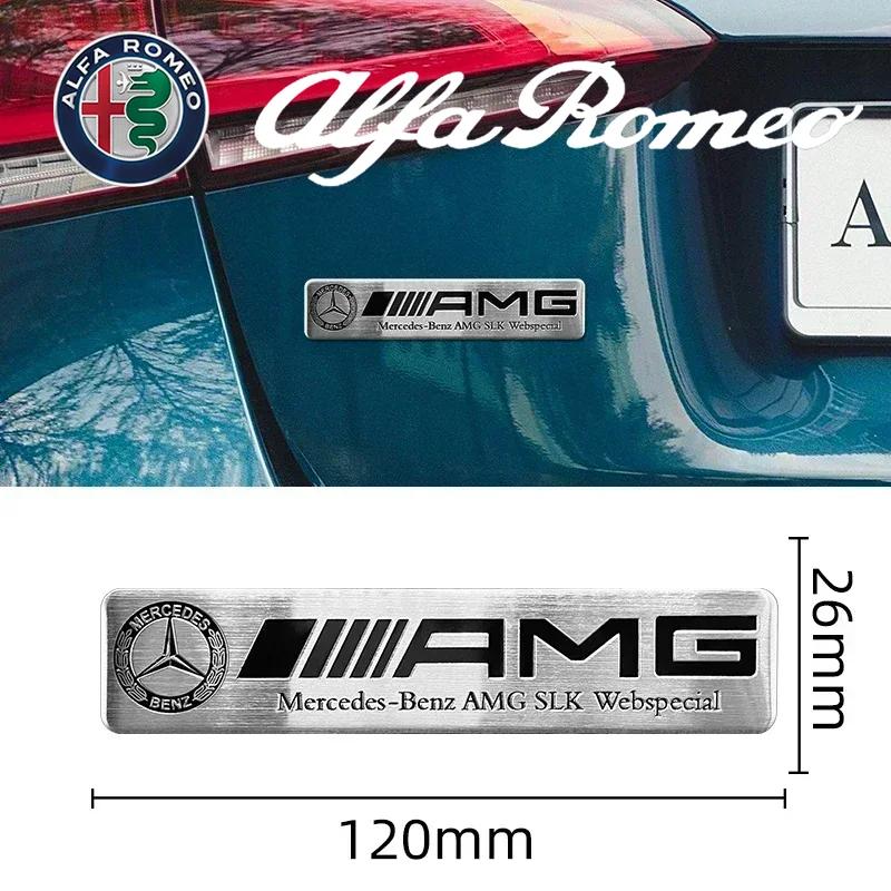 3D Metal Logo Badge Car Styling Stickers Decal For Mercedes Benz AMG W176 W202 W204 W205 W210 W211 W212 CLA CLK CLS GLA GLC EAT6