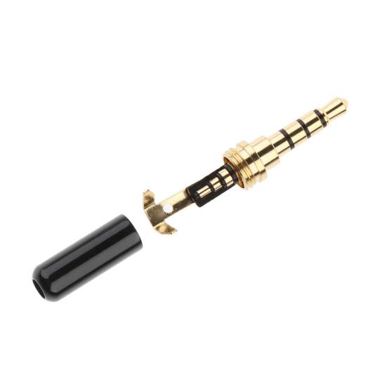 4Pcs DIY 3.5mm Jack Male Headphone Plug Converter Adapter Replacement Parts