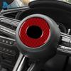 Echter Weicher Karbonfaser-Aufkleber für Mazda 3 Axela BP 2019-2025/CX-30 2020-2025/CX-50 2025-2025 Auto-Lenkrad-Mittelverkleidung