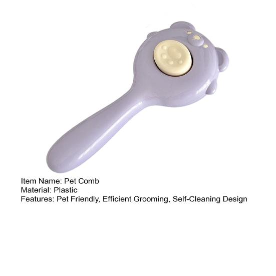 Pet Brush for Shedding Self-Cleaning Grooming Brush Cat Shedding Comb Removes Loose Fur for Long Short Hair Dogs Cats