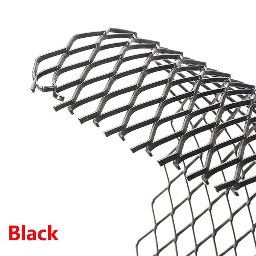 Front Intake Grille Aluminium Rhombus Mesh Car Tuning Grill 12mm* 6mm Black